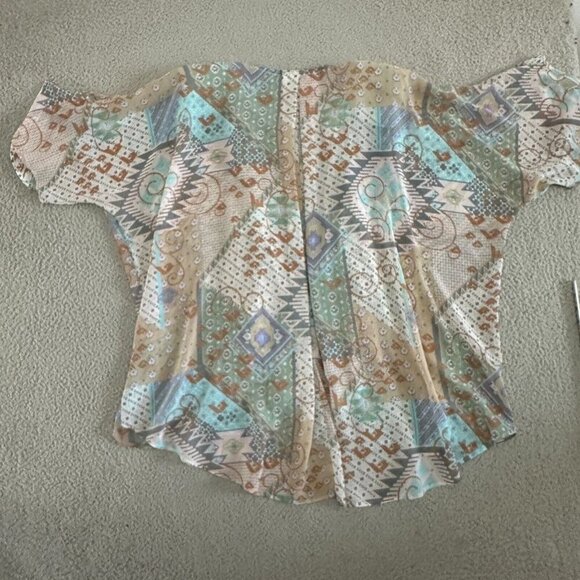 Vintage Spencer Alexis Open Front Kimono Topper Whimsical Fairy Pastels - Picture 10 of 16